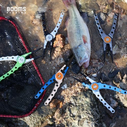 Booms Fishing X1 Aluminum Fishing Pliers Saltwater, Surf Fishing Tackle Kit, Fishing Multitool Hook Remover Braided Fishing Line Cutting and Split Ring with Coiled Lanyard and Sheath - Image 6
