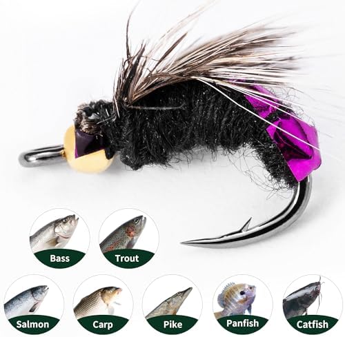 120PCS Fly Fishing Flies, Hand-Tied Flies for Trout Bass Salmon - Image 7