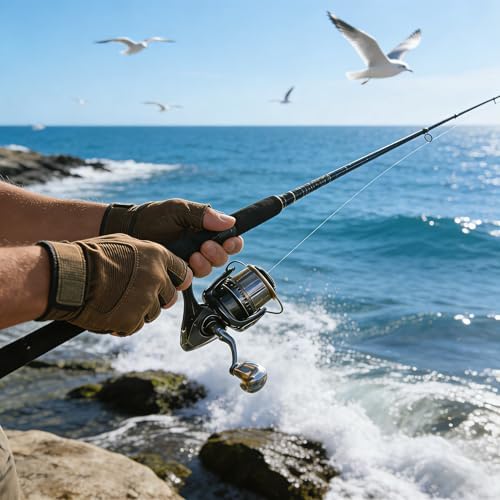 Heavy Duty Spinning Reel Metal Body with CNC Machined Spool 55LB Max Drag 6/8+1 Bearings Ultra Smooth 4.6/4.8:1 High Speed Gear Ratio Saltwater Freshwater Fishing Reel for 8000 to 14000 Series - Image 2