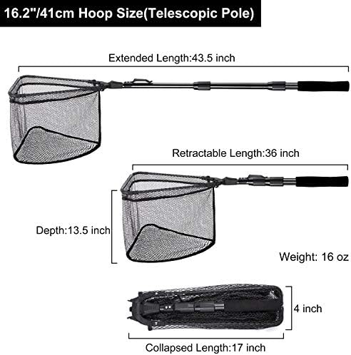 PLUSINNO Fishing Net Fish Floating Landing Net with Handle - Image 2
