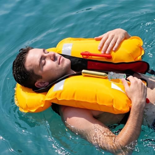 Automatic Inflatable Life Jacket,Preserver PFD for Adults,Life Vest for Adult,Supports Weight up to 330 pounds - Image 5