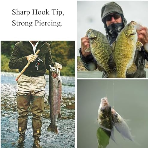 10PCS High-Carbon Steel Circle Hooks Barbed Fishing Hooks with Holes, Freshwater and Saltwater Fishing Hooks for Tuna, Catfish, Bass - Image 4