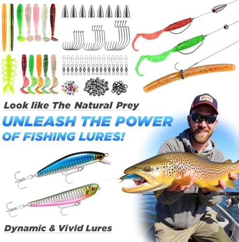PLUSINNO Fishing Backpack with Rod & Reel Combos, Fishing Gear Kit - Image 6