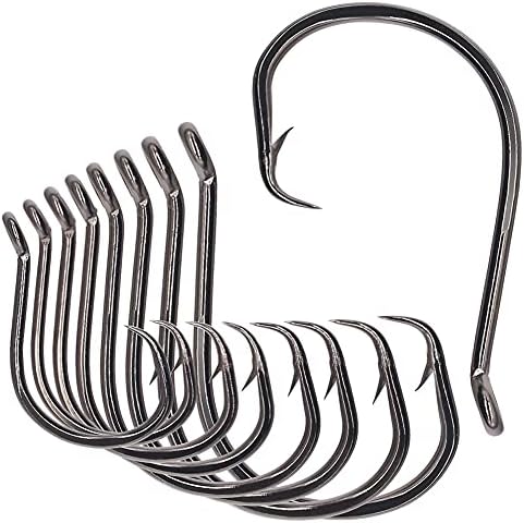 XFISHMAN Circle Hooks - Octopus Hooks Saltwater - 50 Pack #1 12/0 by XFISHMAN