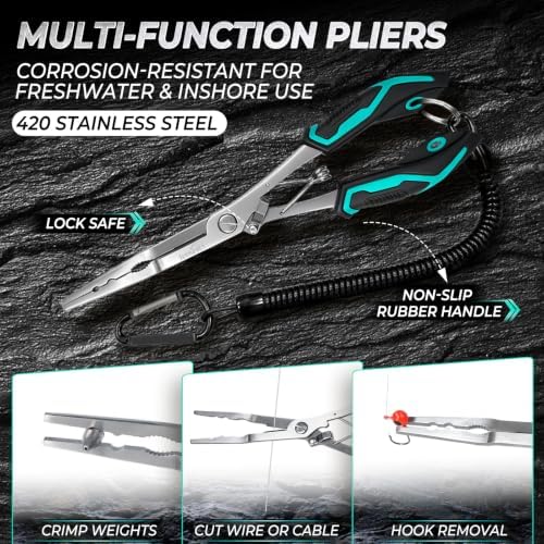 Jenseits Fishing Tool Kit, 420 Stainless Steel Fishing Accessories Set - Image 3
