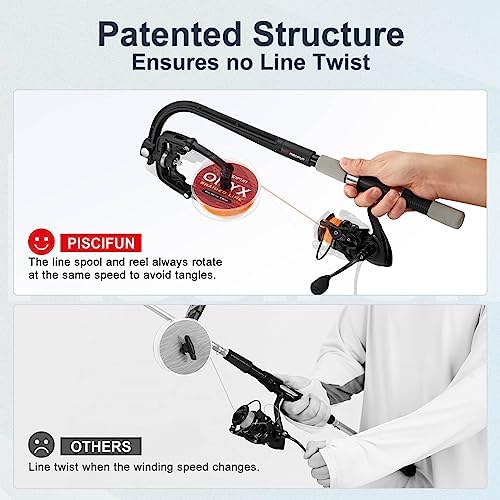 Piscifun Fishing Line Spooler, Portable Winder for Fishing Reels - Image 2