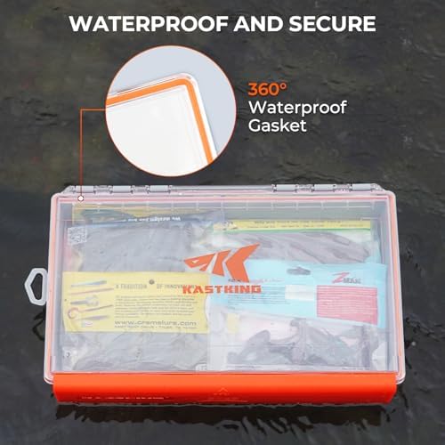 KastKing HyperSeal Waterproof Tackle Box, 3700 Deep Tackle Trays - Image 2