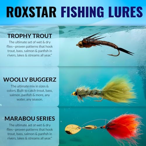 RoxStar Fly Shop Trophy Trout Top Wet & Dry Flies for Trout. Proven Nationwide to Catch Fish! Tied in-House Never Outsourced Fly Fishing Gift - Image 4