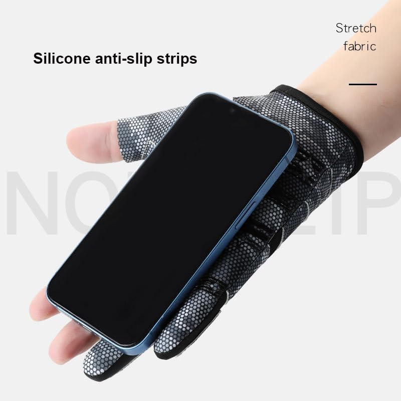 INOGIH Half-Finger UPF50+ Fishing Gloves - Outdoor Sun Gloves - Image 5