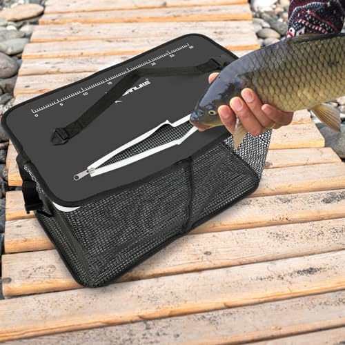 SANLIKE Floating Collapsible Fish Basket Live Minnow Storage Cage - Image 6