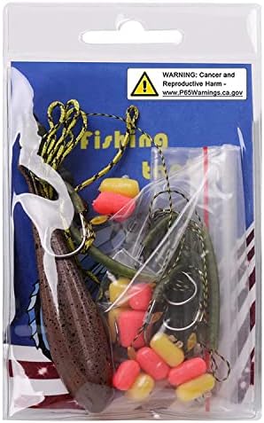 Carp Fishing Hair Rigs Kit, Boilies Bait Rigs with Sinker Corn Bait Curved Barbed Hook Swivel Carp Fishing Accessories Equipment - Image 6