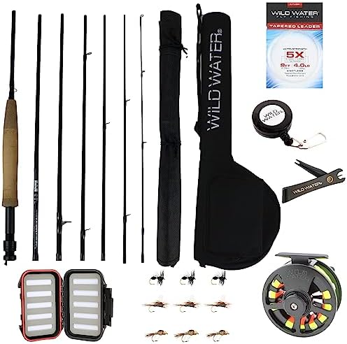 Wild Water Fly Fishing 5wt 9ft 7-piece Standard Fly Fishing Kit by WildWater