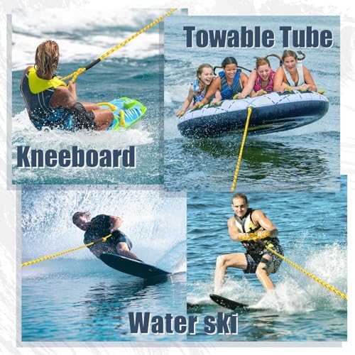 Boat Tow Rope 60ft 1-6 Riders, Floating Ropes for Towable Tubes - Image 5
