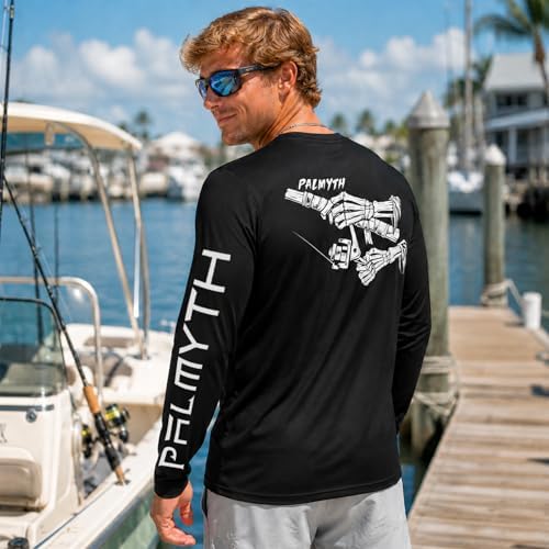 Palmyth Fishing Shirts for Men Long Sleeve UPF 50+ T Shirt Sun Protection - Image 2