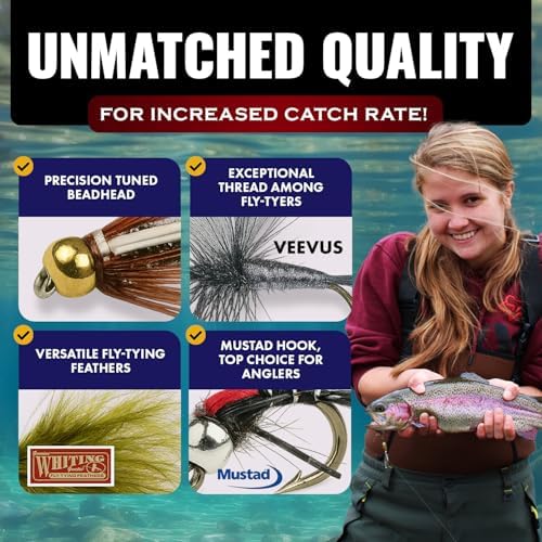 RoxStar Fly Shop Trophy Trout Top Wet & Dry Flies for Trout. Proven Nationwide to Catch Fish! Tied in-House Never Outsourced Fly Fishing Gift - Image 5