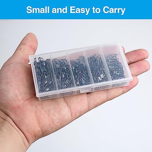 Realure 100 Pcs Fishing Swivels and Clips, Safety Snaps Swivels Fishing Tackle, Sea Fishing Swivels, Rolling Swivel for Quick Change Swivels Fishing Hook to Line Connectors (7# 8# 10# 12# 14#) - Image 4