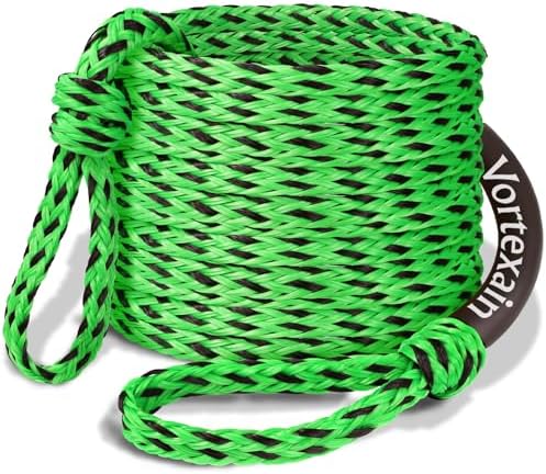 Boat Tow Rope 60ft 1-6 Riders, Floating Ropes for Towable Tubes by Vortexain