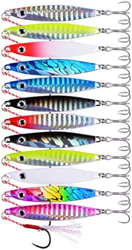 Aorace Jigging Lure Lead Fish Metal Jig Fishing Lure Paillette Knife Artificial Hard Bait Laser Body - Image 7