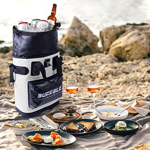 Buffalo Gear Cooler Backpack18L,30L Leakproof Camping Backpack Cooler Insulated Cooler for Picnic Beach Hiking Park Fishing - Image 6