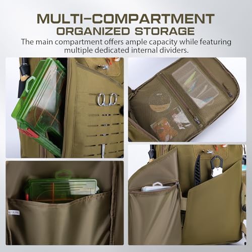 Goture Fishing Kits for Adult,Fishing Pole and Reel Combo, OpenSide Fishing Sling Tackle Storage Bag with 3 Tackle Boxes,Gift for Men - Image 4