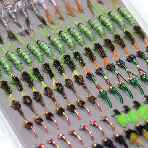 Fly Fishing Flies Assortment, 147pcs/133pcs/126pcs Fly Fishing Lures, Dry/Wet/Nymph/Streamer Flies, Trout/Panfish/Bass Fishing - Image 6