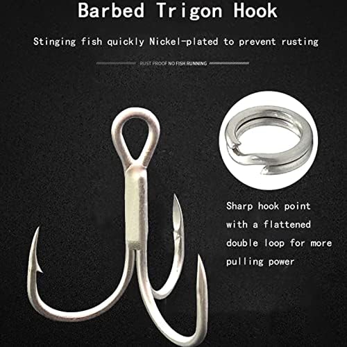 Popper Fishing Lure, JAZALIC Topwater Popper Lures 3D Eyes Fishing Accessories for Saltwater Surface Casting and Freshwater Surface Fishing, Gt Tuna Kingfish Large Predator Fish (5.11in, 1.48Oz) - Image 6