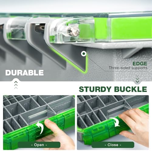 Ghosthorn Waterproof Fishing Tackle Box Trays Organizer Lure Storage 3600*3 - Image 3