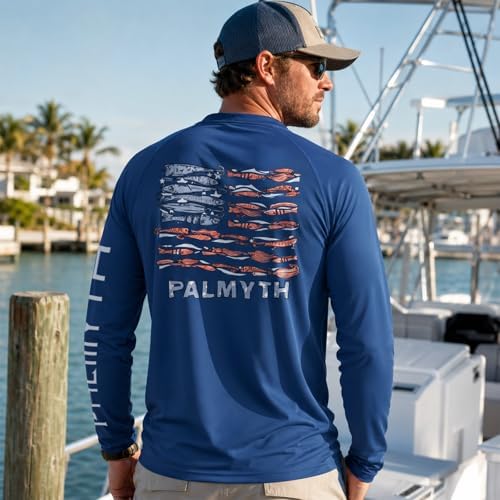 Palmyth Fishing Shirts for Men Long Sleeve UPF 50+ T Shirt Sun Protection - Image 2