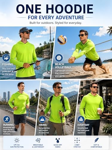 ZITY Men's Lightweight Pullover Hoodie UPF 50+ Fishing Shirts Sweatshirt - Image 2