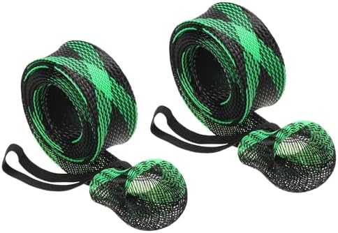 PATIKIL Rod Sock, Fishing Rod Sleeve Cover Braided Mesh Pole Protector Gloves Fishing Tools Pointed End for Spinning Fishing Rod Fly Rod Ice Rod Casting Rod by PATIKIL