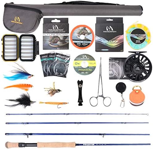 M MAXIMUMCATCH Maxcatch Predator Big Game and Saltwater Fly Fishing Rod: 7'11''/9'/9'2''/10', 4-Piece, 8/9/10/11/12 Weight - Image 2