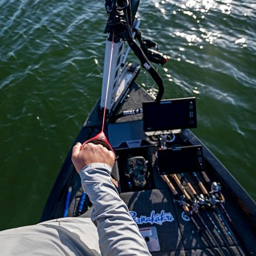 T-H Marine G-Force Heavy-Duty Trolling Motor Replacement Handle, Cushioned Grip, Lift & Release Cord with Nylon Jacketed Stainless Steel Cable - Red - Image 5