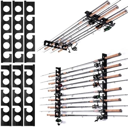 Ghosthorn Fishing Rod Holder,Wall or Ceiling Mounted Pole Rack Garage by Ghosthorn
