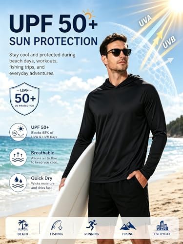 ZITY Men's Lightweight Pullover Hoodie UPF 50+ Fishing Shirts Sweatshirt - Image 3