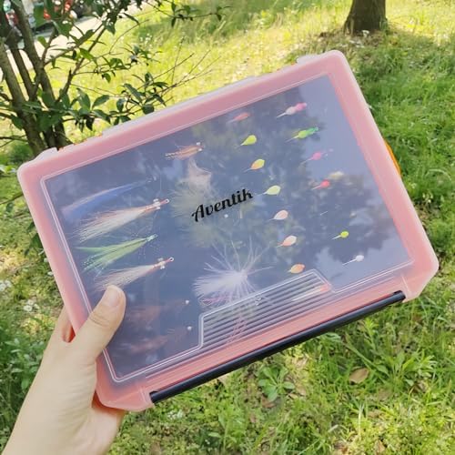 Aventik Fishing Tackle Box Slit Foam Case Jig Box Head Hooks Spinners Spoons Storage Tackle Tray (Orange-3501lure box) - Image 4