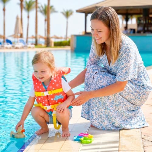 Dark Lightning USCG Approved Infant Life Jacket 0-30 lbs, Toddler Swim Vest and Baby Life Vest for 1-3 Years, 20-30 lbs, Headrest, Leg Strap and Grab Handle - Image 6
