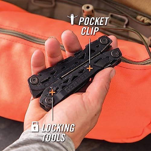 Gerber Suspension NXT 15-in-1 EDC Multitool, Pliers w/ Pocket Knife, Black - Image 6