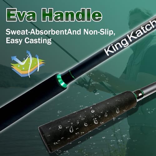 Surf Spinning Fishing Rod 9'-12', 3-Piece Carbon Fiber Saltwater Rod with 2 Identical Tips Lightweight High-Sensitivity Long-Cast Shore & Beach Casting Rod for Pier Surf Fishing - Image 6