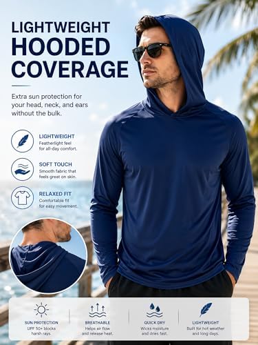 ZITY Men's Lightweight Pullover Hoodie UPF 50+ Fishing Shirts Sweatshirt - Image 4