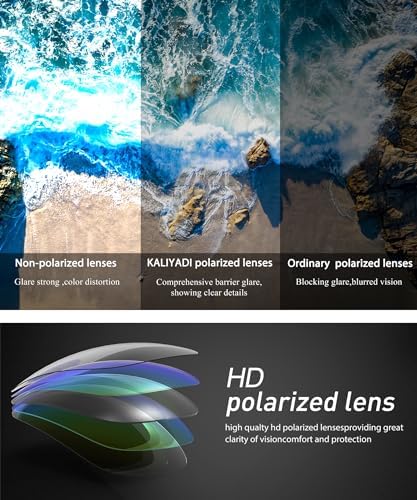 KALIYADI Polarized Sunglasses for Men, Lightweight Sun Glasses with UV Protection for Driving Fishing Golf - Image 7