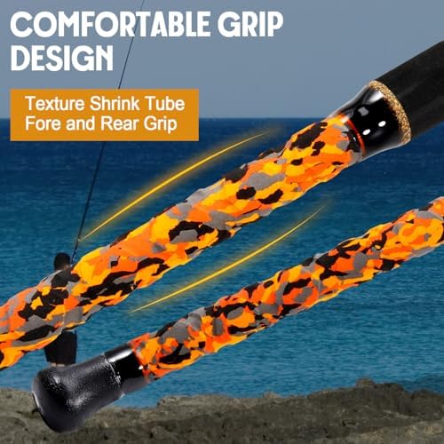 Sougayilang Surf Spinning Fishing Rod Carbon Travel Surf Rod M/MH 3 Piece Spinning Fishing Rod 9'/10'/11'/12' - Image 3