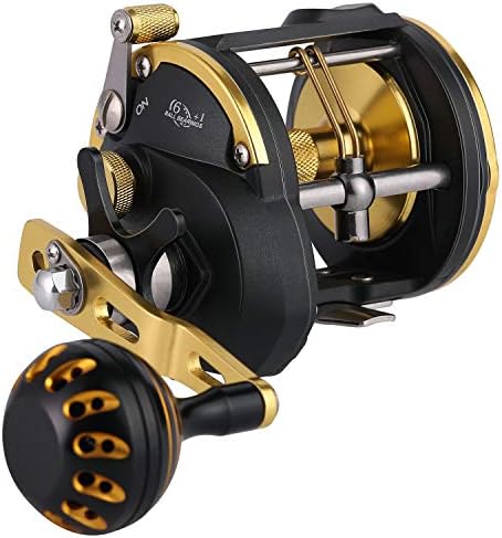 Sougayilang Trolling Reel Saltwater Level Wind Reels, Drag Reels Boat Fishing Ocean Fishing for Sea Bass Grouper by Sougayilang
