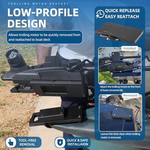 For Minn Kota 1854021 Quick Release Bracket MKA-21 fits Ulterra, Terrova, Deckhand 40, PowerDrive, PowerDrive V2 /Pontoon Trolling Motors, For Minn Kota Trolling Motor Mounting Bracket - Image 3