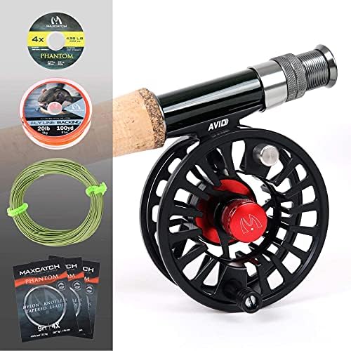 M MAXIMUMCATCH Maxcatch Premier Fly Fishing Rod and Reel Combo Complete 9' Fishing Outfit - Image 3