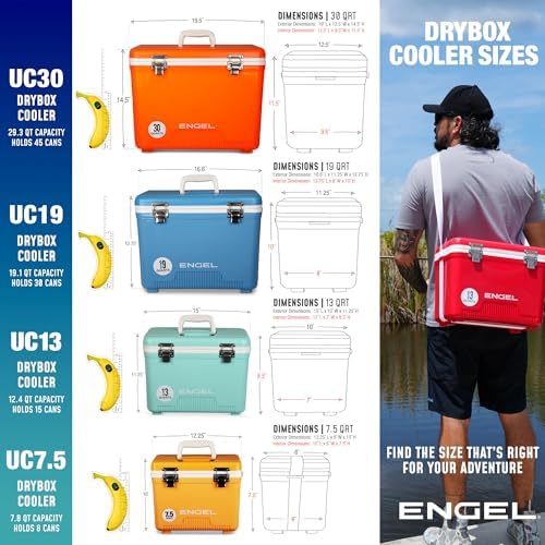 Engel UC7 7.5qt Leak-Proof, Air Tight, Drybox Cooler and Small Hard Shell Lunchbox for Men and Women - Image 3