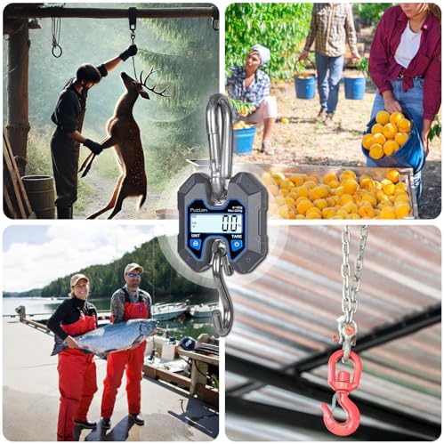 Fuzion Hanging Scale 440lb/200kg, Mini Crane Scale, Snap-Fit Lifting Ring - Image 7
