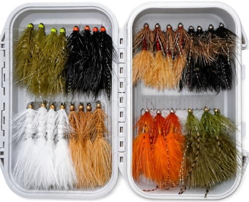 Wooly Bugger Flies, Trout, Bass & Panfish, Sizes 4-10 by BRAIRIA