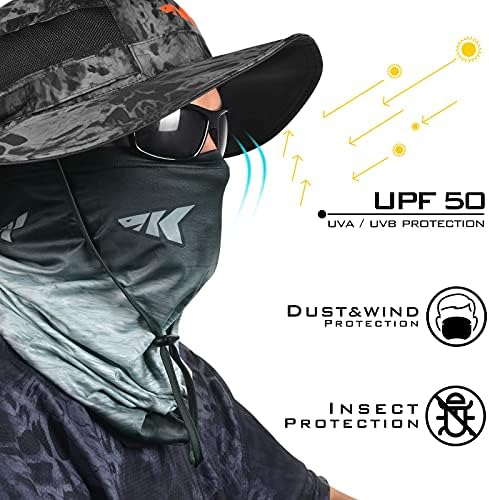 KastKing Sol Armis UPF50+ Neck Gaiter, Hydrocool Fishing Mask, Men & Women - Image 2