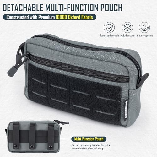 Fishing Wading Belt with Rod Holder & Waist Pack – Adjustable Fishing Belt with Detachable Tackle Bag Fishing Tool Tackle - Image 4