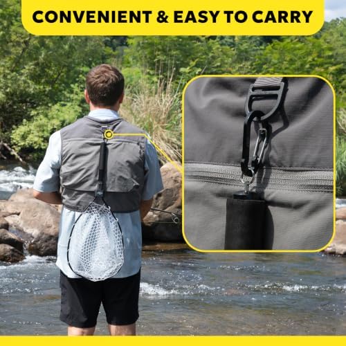 SF Fly Fishing Landing Net Soft Rubber Mesh Trout Net Catch and Release Net - Image 5